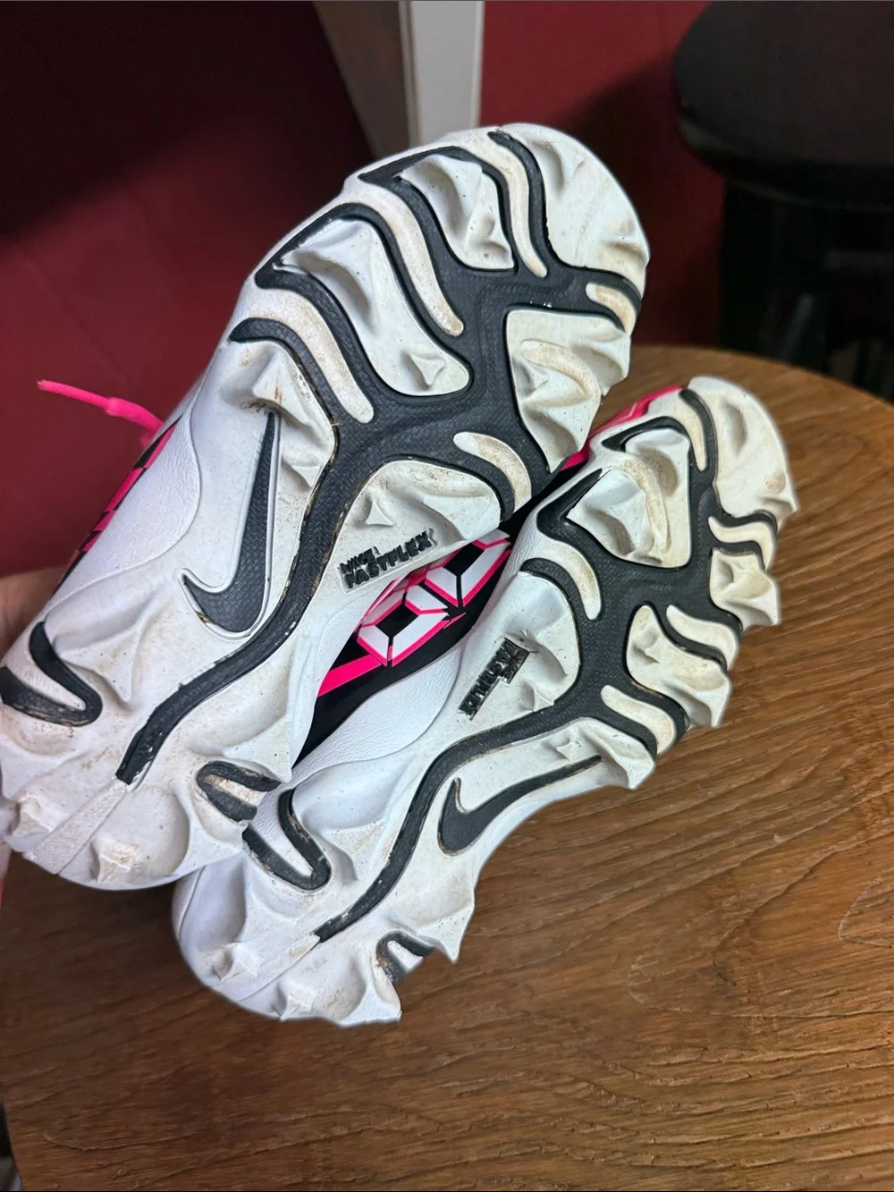Nike Hyperdiamond 4 Fast Flex Girls' Softball Cleats Pink Black White
